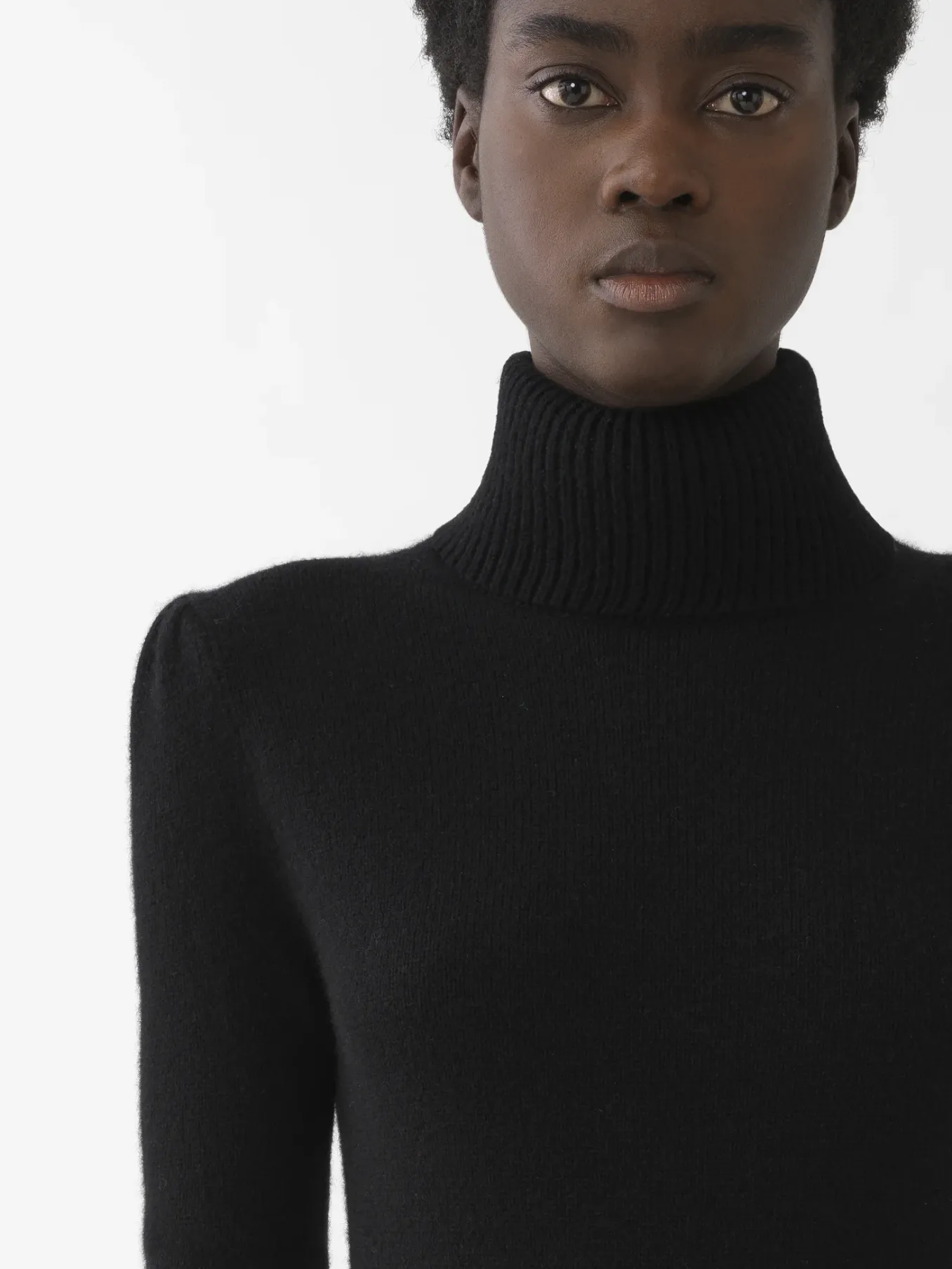 Maille-Chloé Pull Col Roule Noir