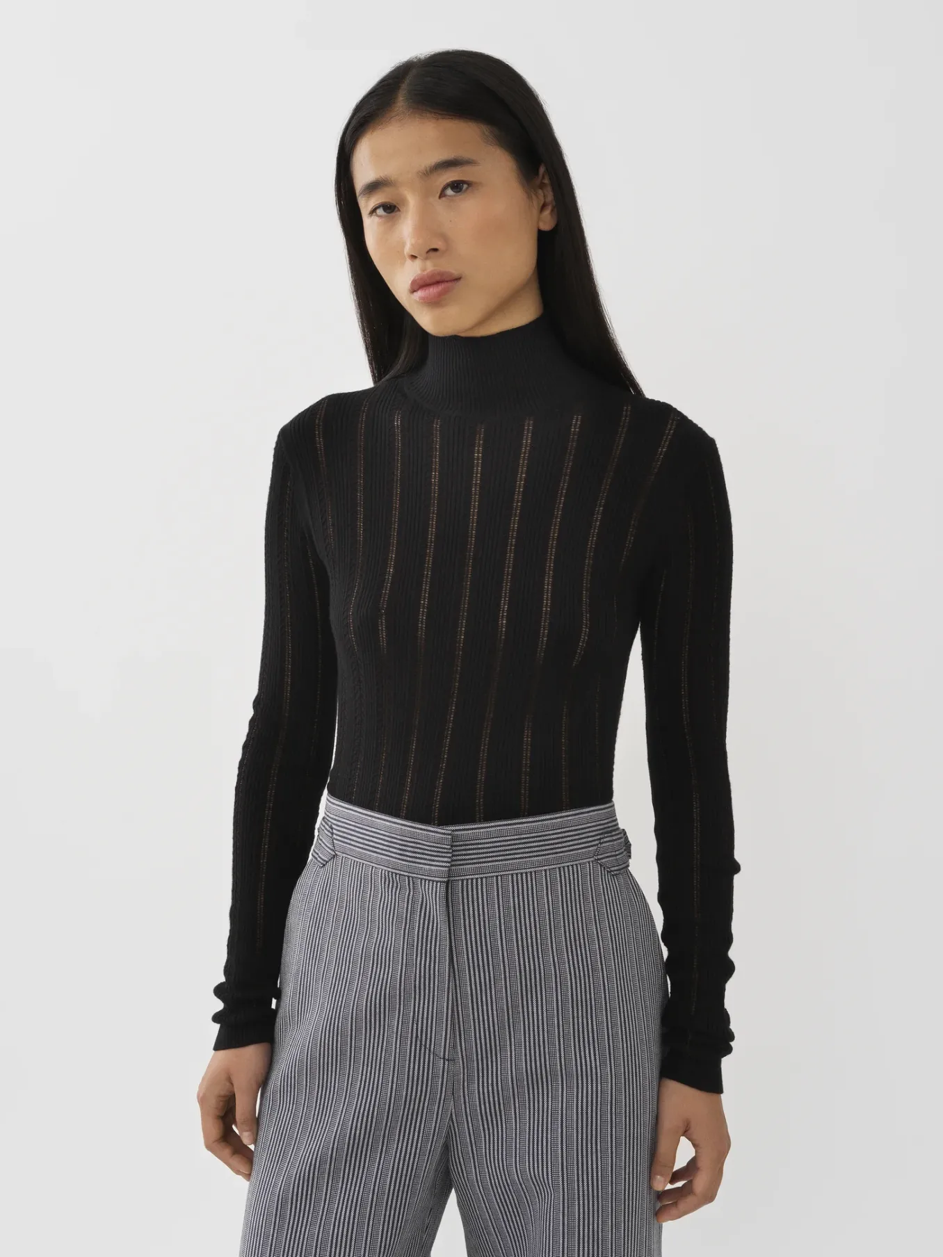 Vêtements-Chloé Pull Col Roule Noir