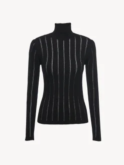 Vêtements-Chloé Pull Col Roule Noir