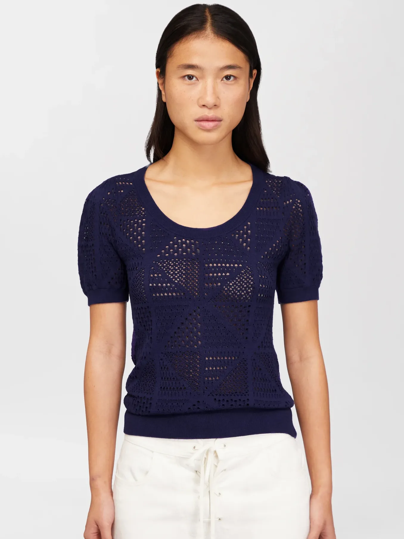 Vêtements-Chloé Pull Manches Courtes Evening Blue