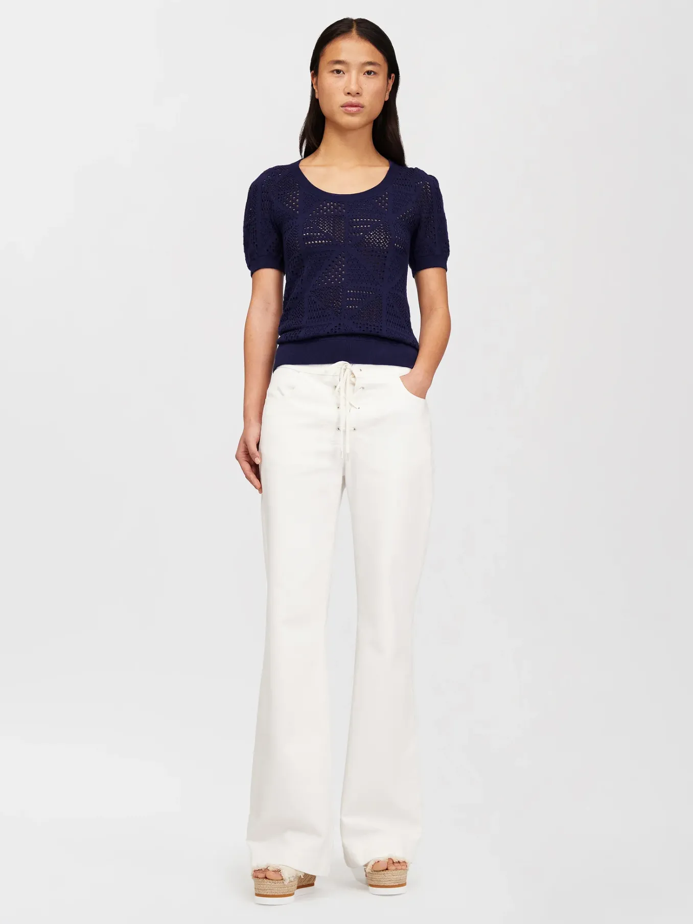 Vêtements-Chloé Pull Manches Courtes Evening Blue