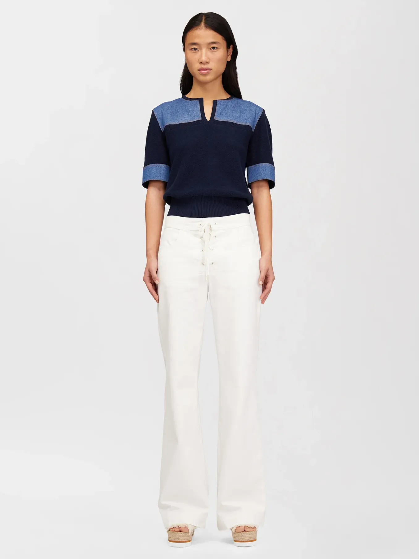 Vêtements-Chloé Pull Manches Courtes Ink Navy
