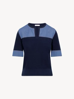 Vêtements-Chloé Pull Manches Courtes Ink Navy