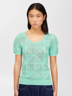 Vêtements-Chloé Pull Manches Courtes Afterglow Green