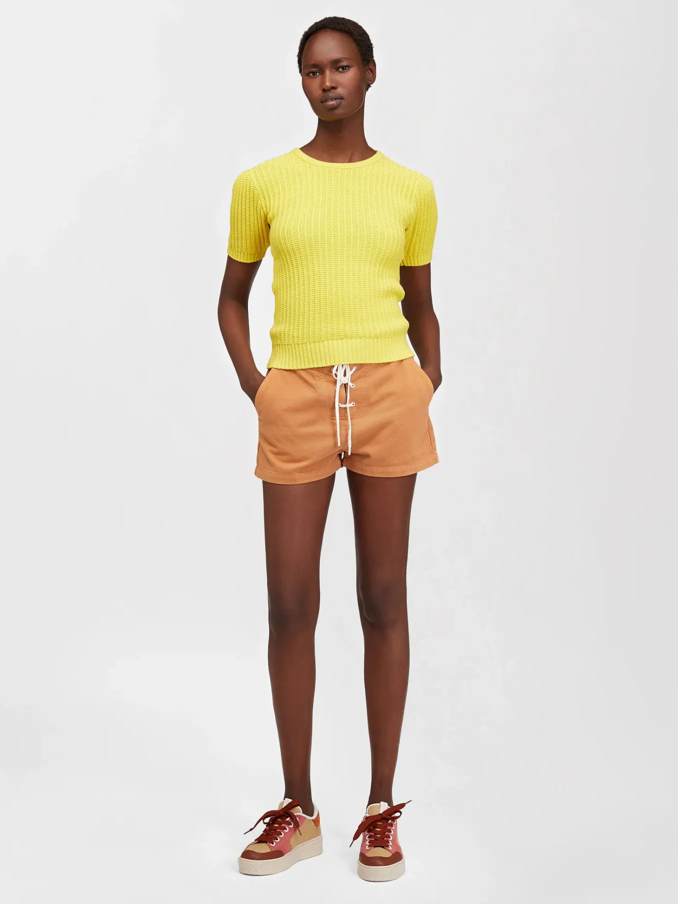 Vêtements-Chloé Pull Manches Courtes Bouffantes Glowing Yellow
