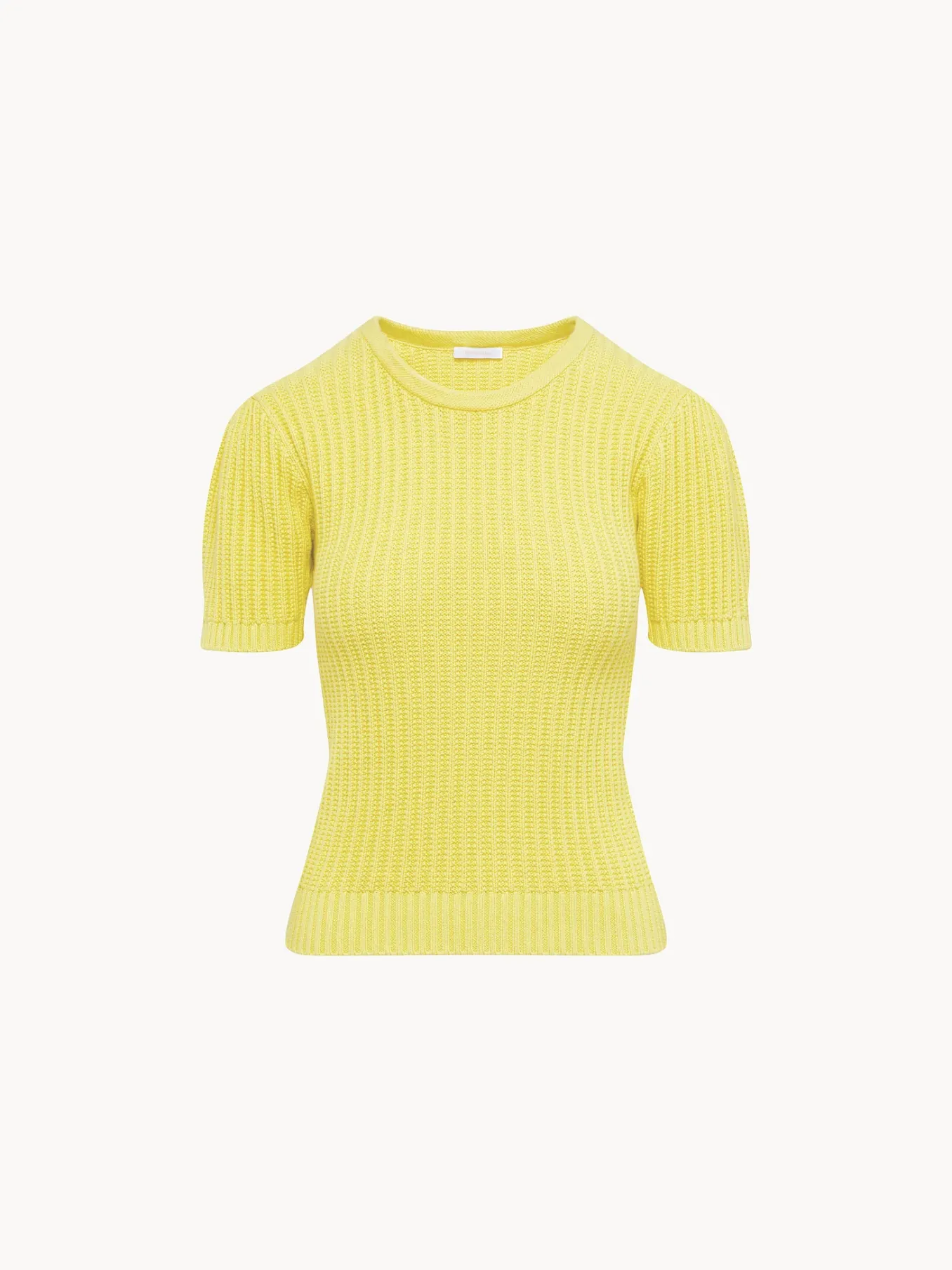 Vêtements-Chloé Pull Manches Courtes Bouffantes Glowing Yellow