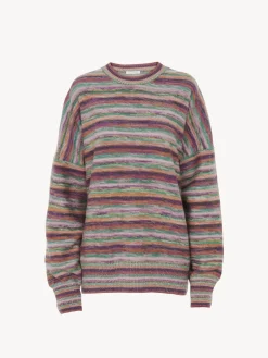 Maille-Chloé Pull Oversize Multicolor Black 1