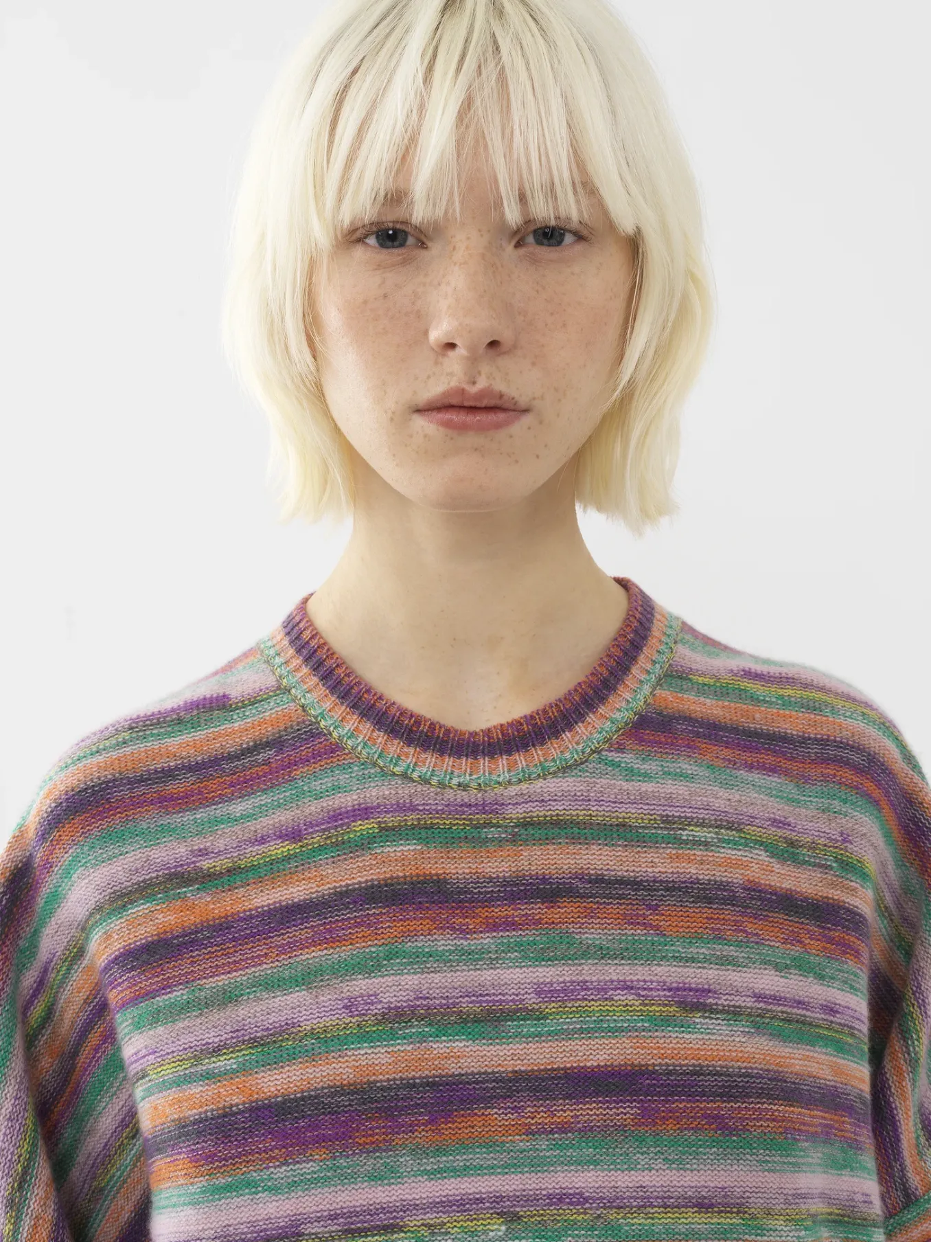 Maille-Chloé Pull Oversize Multicolor Black 1