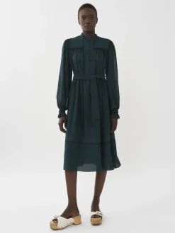 Vêtements-Chloé Robe A Smocks Black Pine