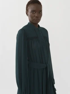 Vêtements-Chloé Robe A Smocks Black Pine