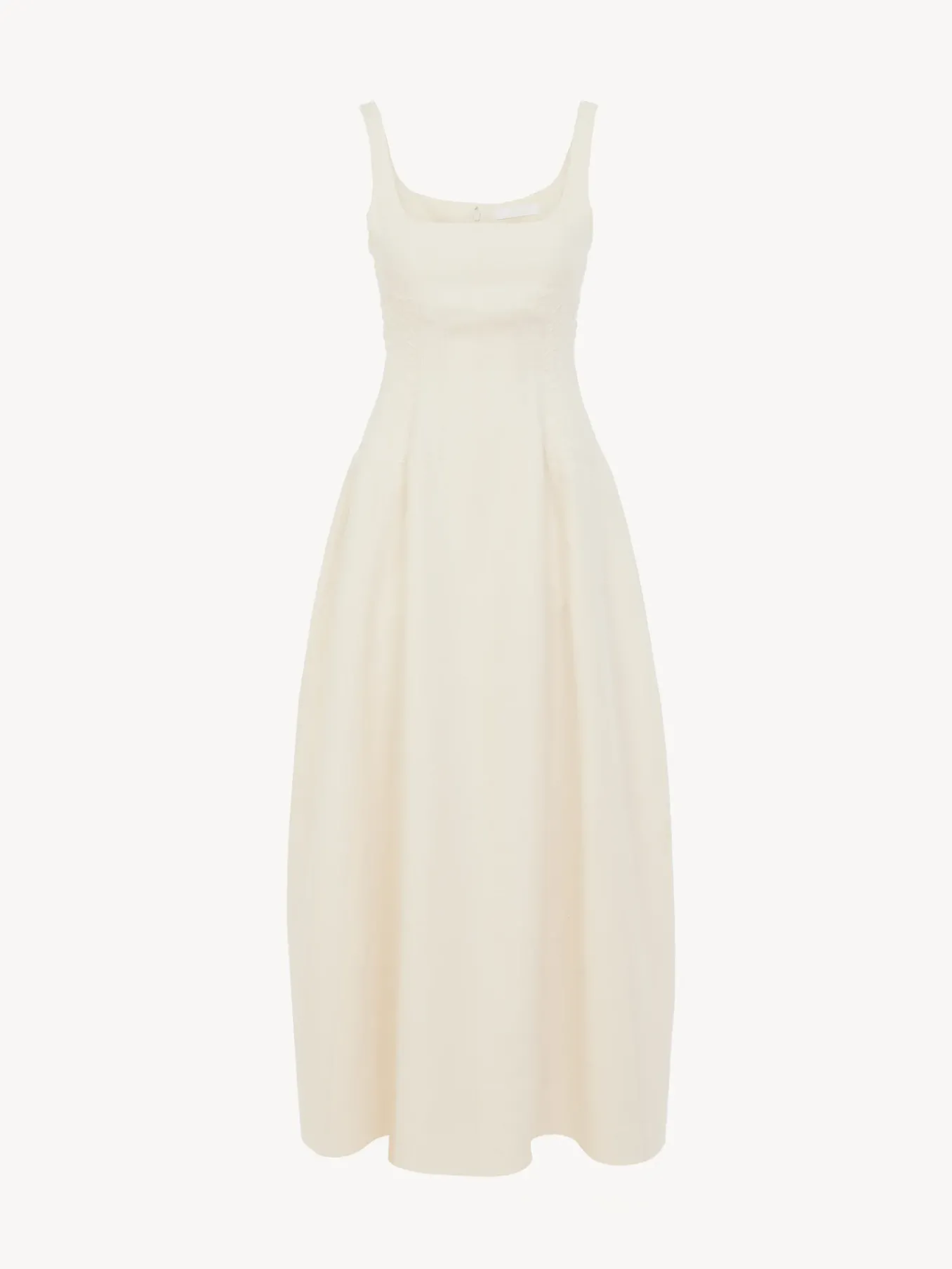 Robes-Chloé Robe Bain De Soleil Midi Coconut Milk