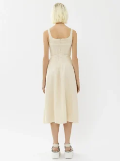 Robes-Chloé Robe Bain De Soleil Midi Coconut Milk