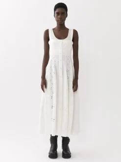 Robes-Chloé Robe Bain De Soleil Midi Iconic Milk