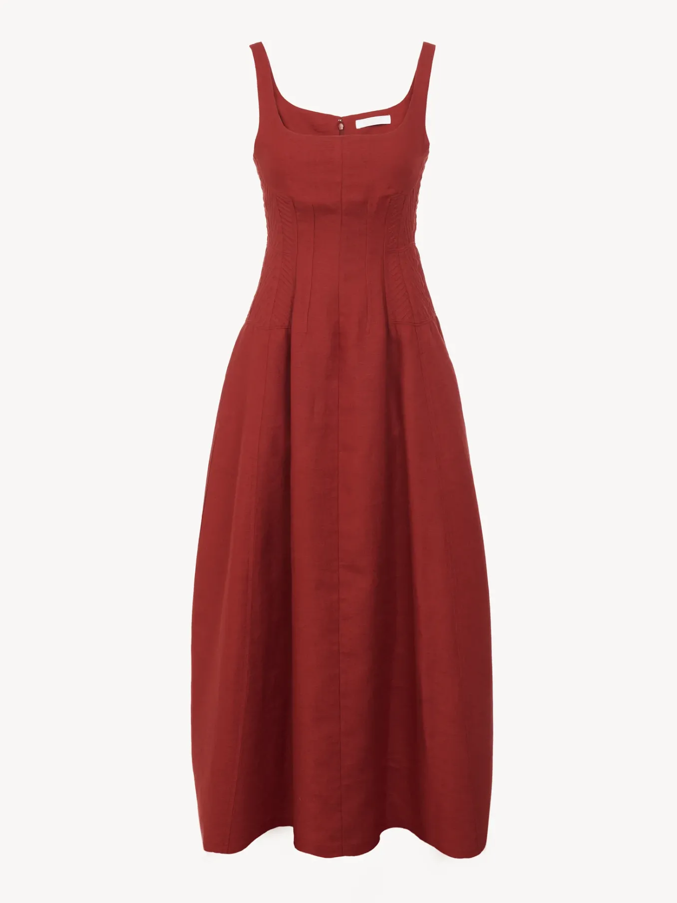 Robes-Chloé Robe Bain De Soleil Midi Peppery Red