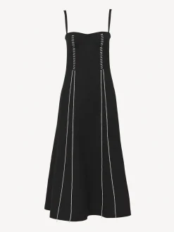 Robes-Chloé Robe Chasuble Corset Noir