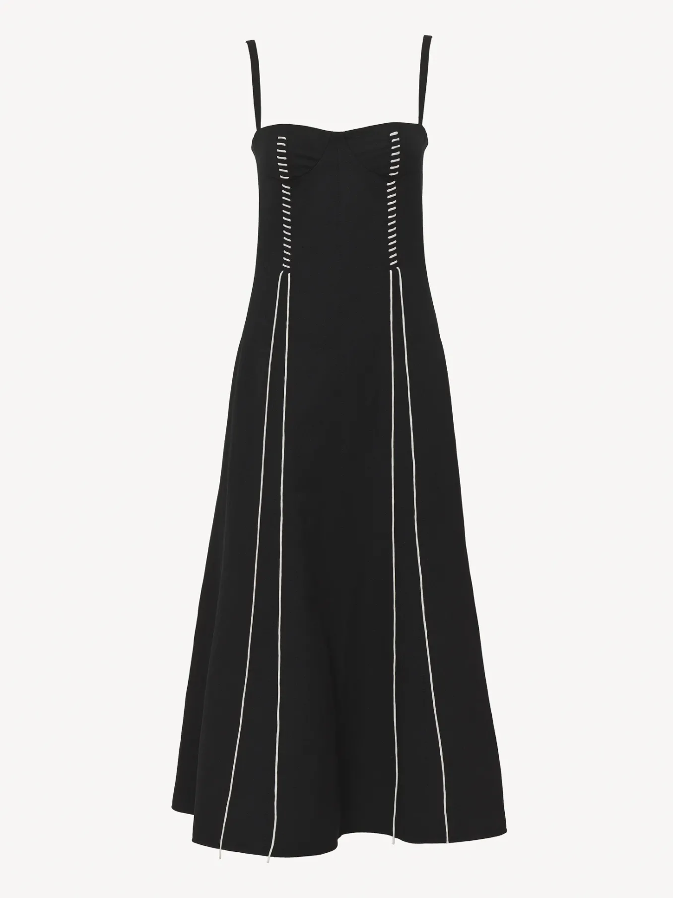 Robes-Chloé Robe Chasuble Corset Noir