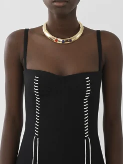 Robes-Chloé Robe Chasuble Corset Noir