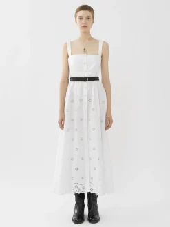 Robes-Chloé Robe Chasuble Corset Blanc