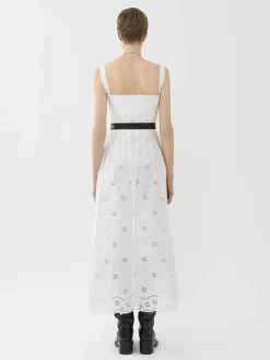 Robes-Chloé Robe Chasuble Corset Blanc