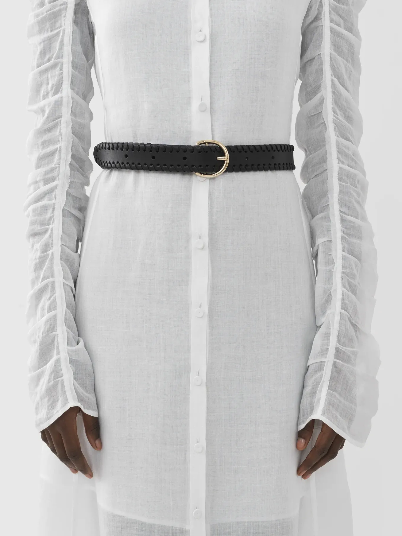 Robes-Chloé Robe Chemise Longue Blanc
