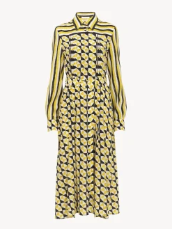 Robes-Chloé Robe Chemise Midi Ceinturee Multicolor 2