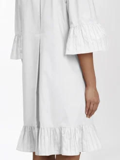Vêtements-Chloé Robe Chemise Volantee Blanc