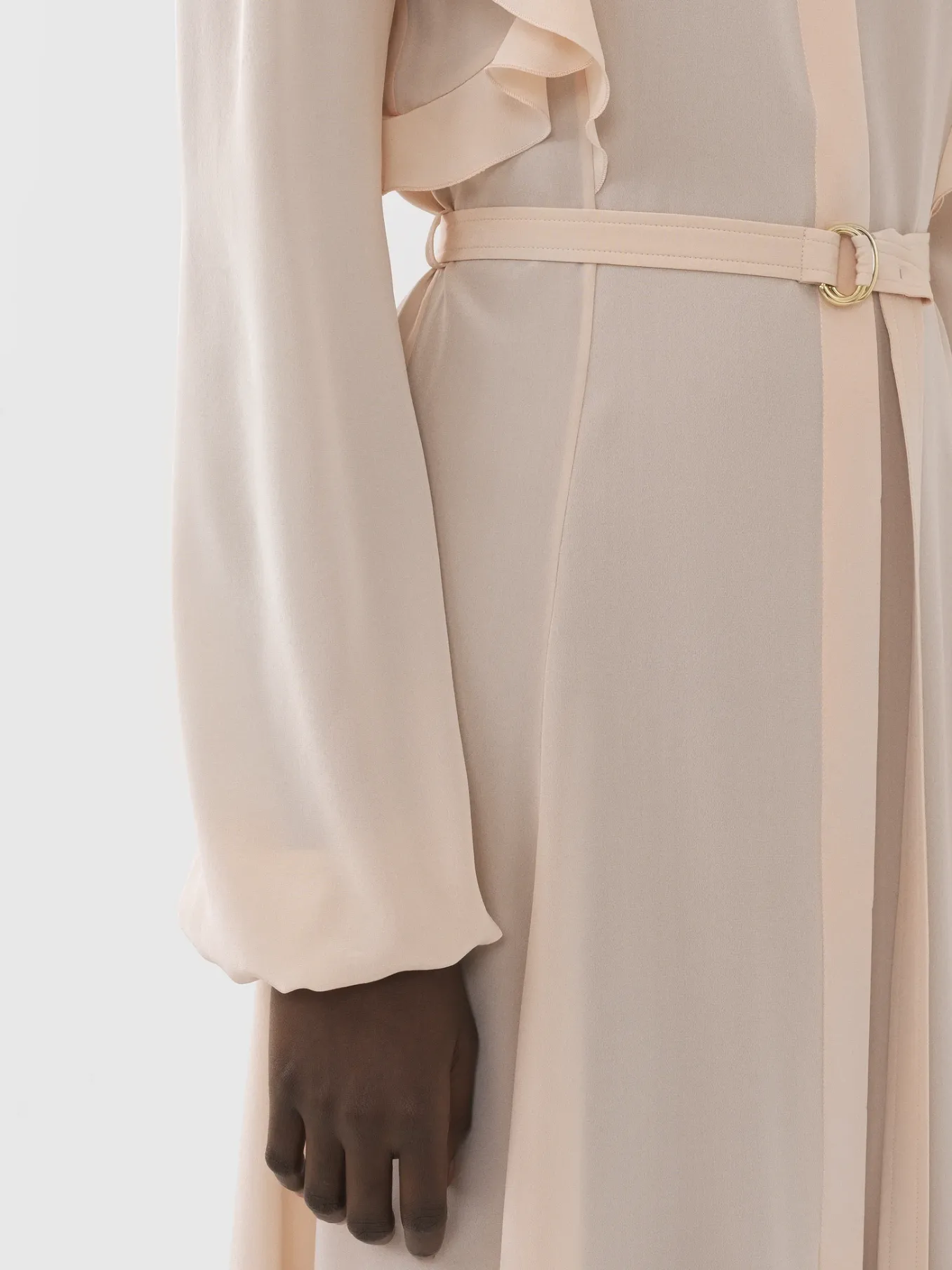 Robes-Chloé Robe Chemise Volantee Pansy Pink