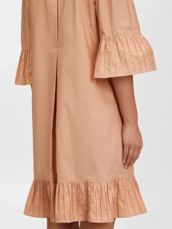 Vêtements-Chloé Robe Chemise Volantee Dusty Coral
