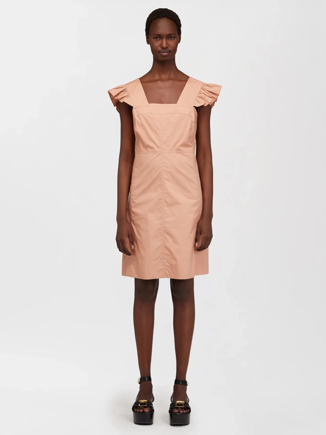 Vêtements-Chloé Robe Courte Chasuble Dusty Coral