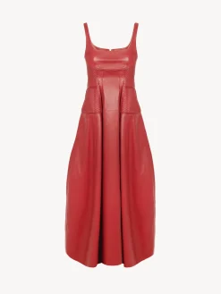 Robes-Chloé Robe D'Ete Midi Red Crush