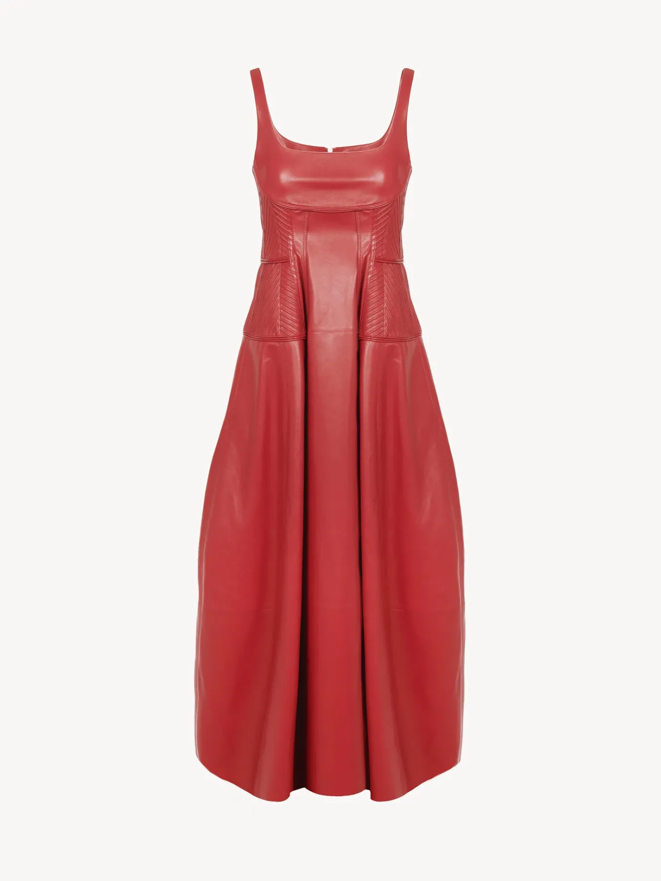 Robes-Chloé Robe D'Ete Midi Red Crush
