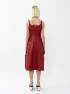 Robes-Chloé Robe D'Ete Midi Red Crush