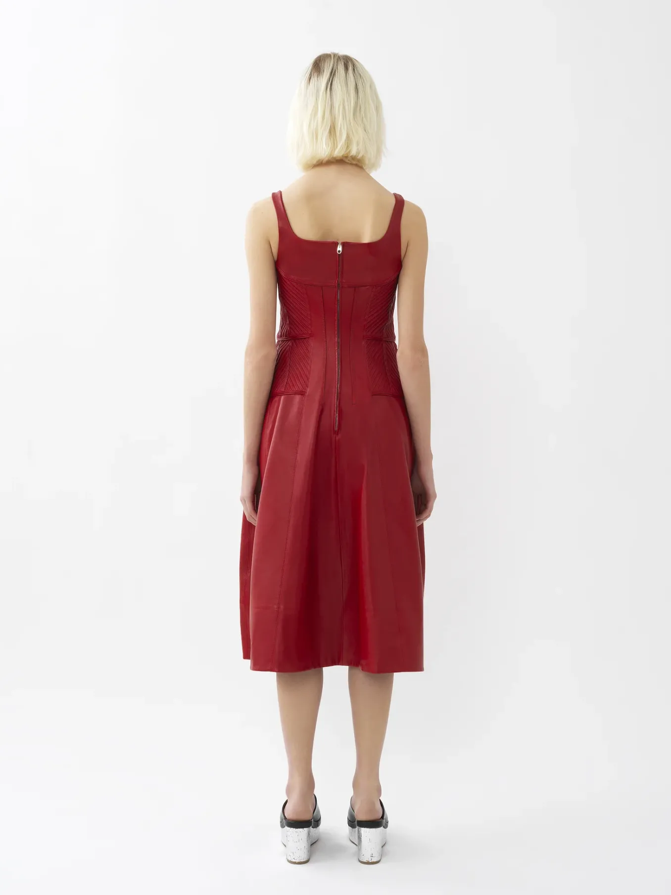 Robes-Chloé Robe D'Ete Midi Red Crush