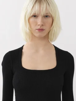 Robes-Chloé Robe Longue Evasee Noir
