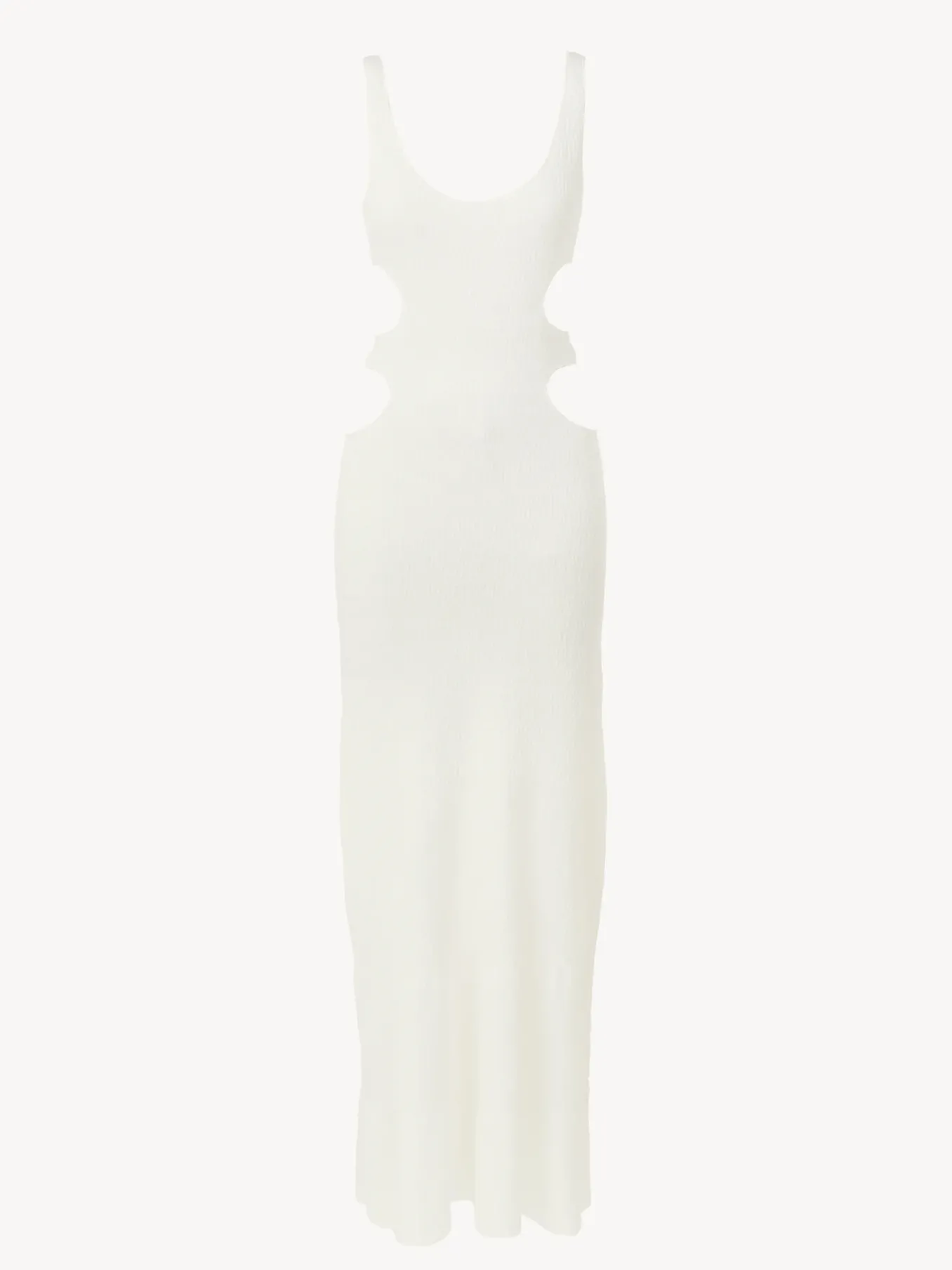 Robes-Chloé Robe Longue Sans Manches Iconic Milk