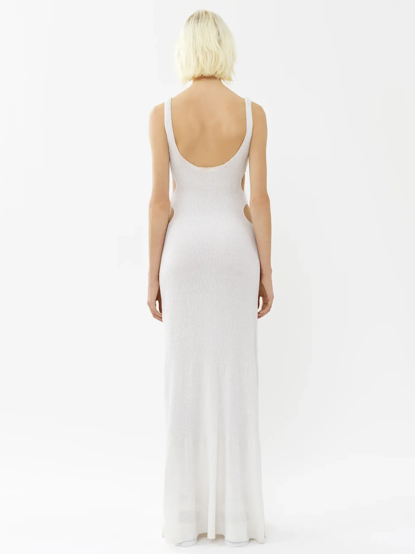 Robes-Chloé Robe Longue Sans Manches Iconic Milk