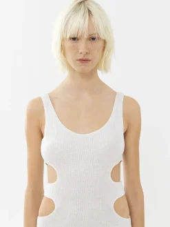 Robes-Chloé Robe Longue Sans Manches Iconic Milk