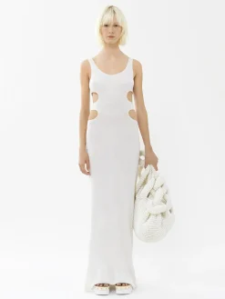 Robes-Chloé Robe Longue Sans Manches Iconic Milk