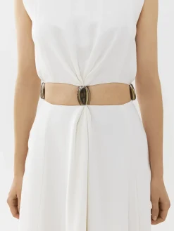 Robes-Chloé Robe Longue Sans Manches Blanc