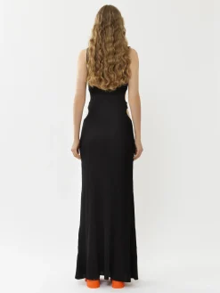 Robes-Chloé Robe Longue Sans Manches Noir