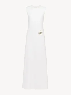 Robes-Chloé Robe Longue Sans Manches Blanc