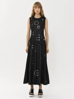 Robes-Chloé Robe Longue Sans Manches Noir