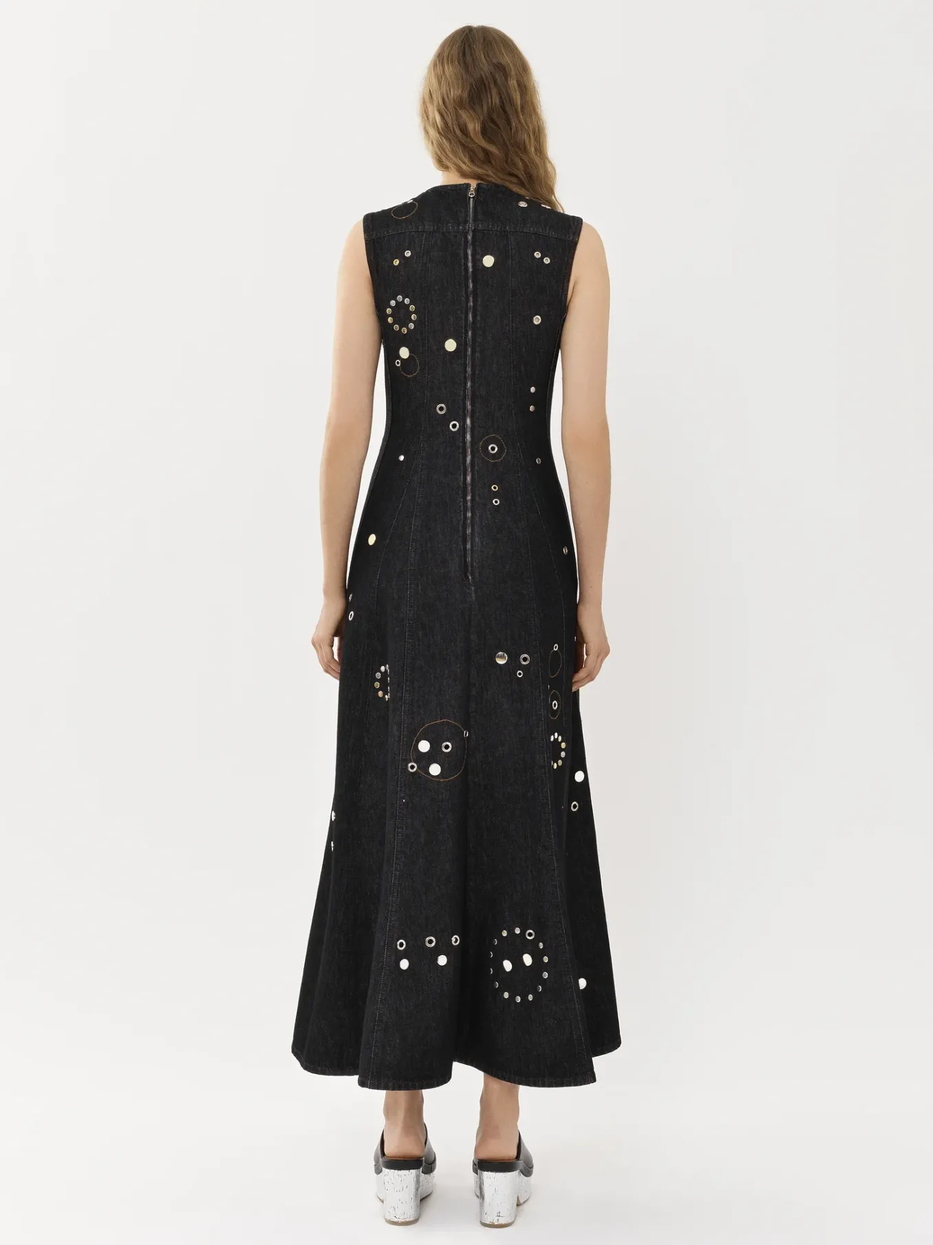 Robes-Chloé Robe Longue Sans Manches Noir