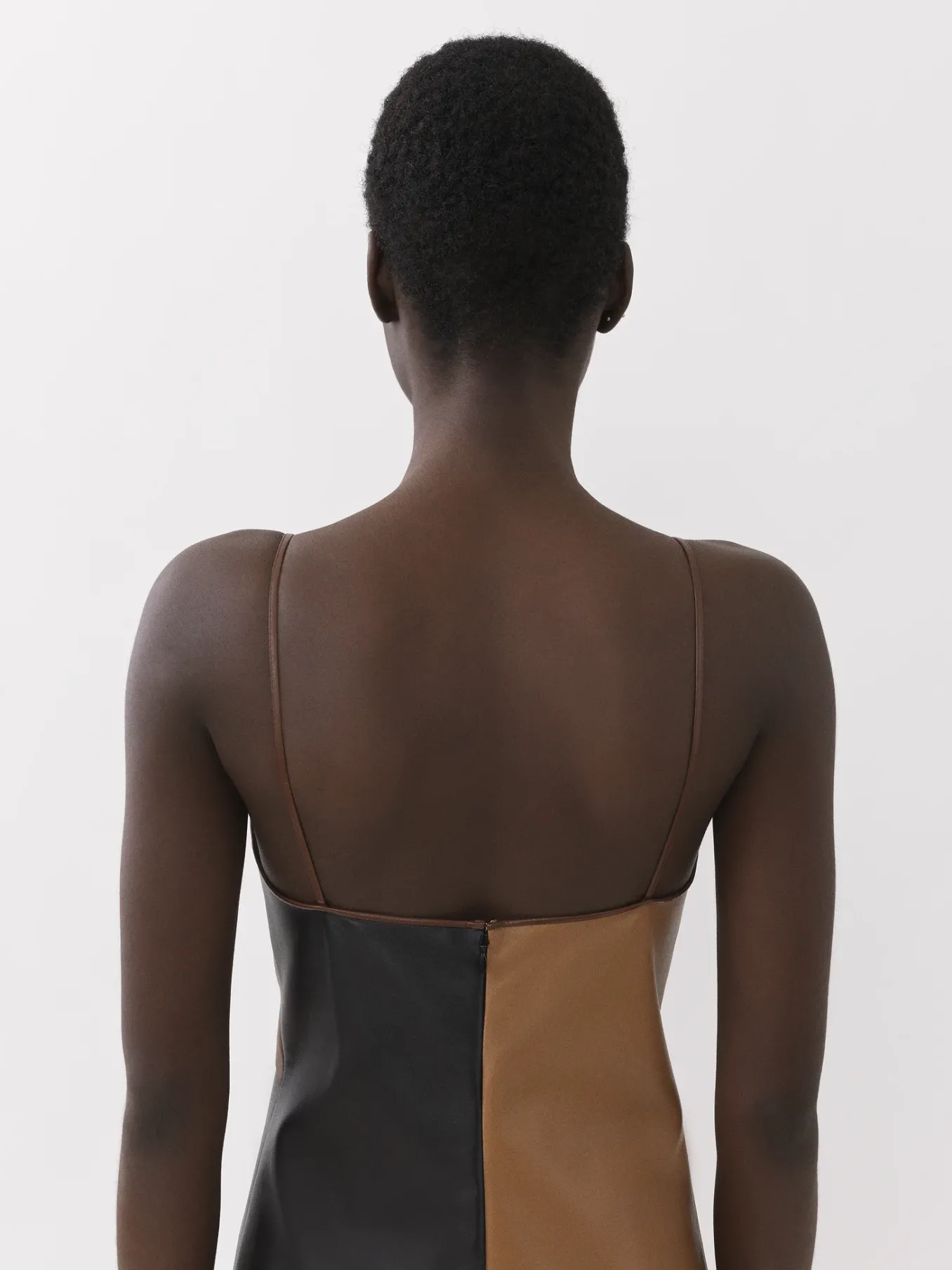 Robes-Chloé Robe Longue Style Lingerie Multicolor Brown 1