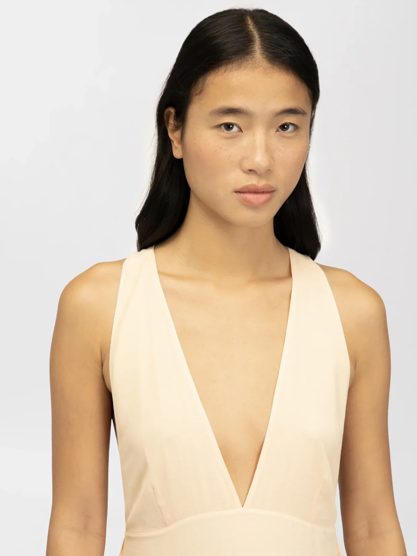 Vêtements-Chloé Robe Maxi Dos Nu Bleached Orange