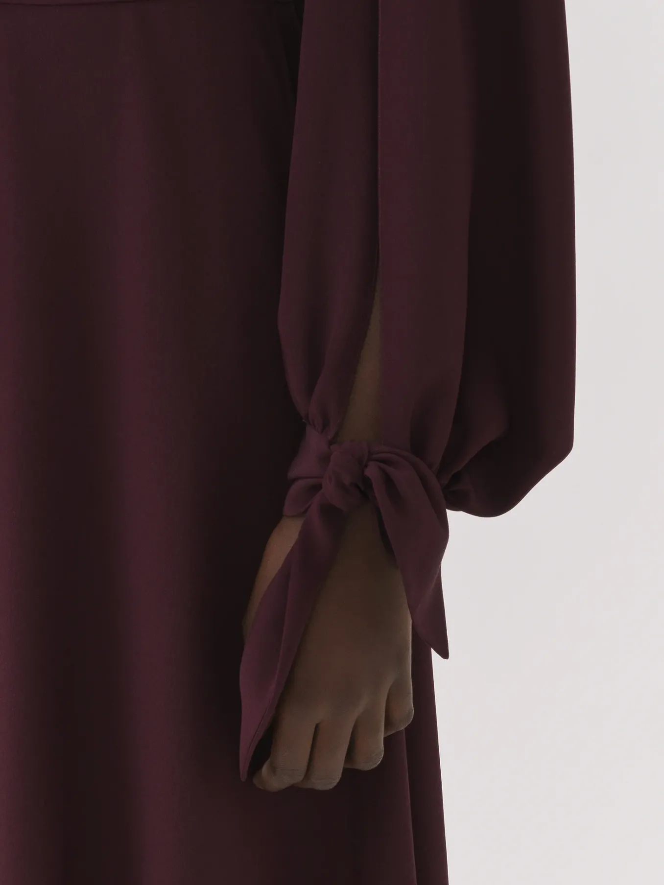 Robes-Chloé Robe Midi Evasee Obscure Purple