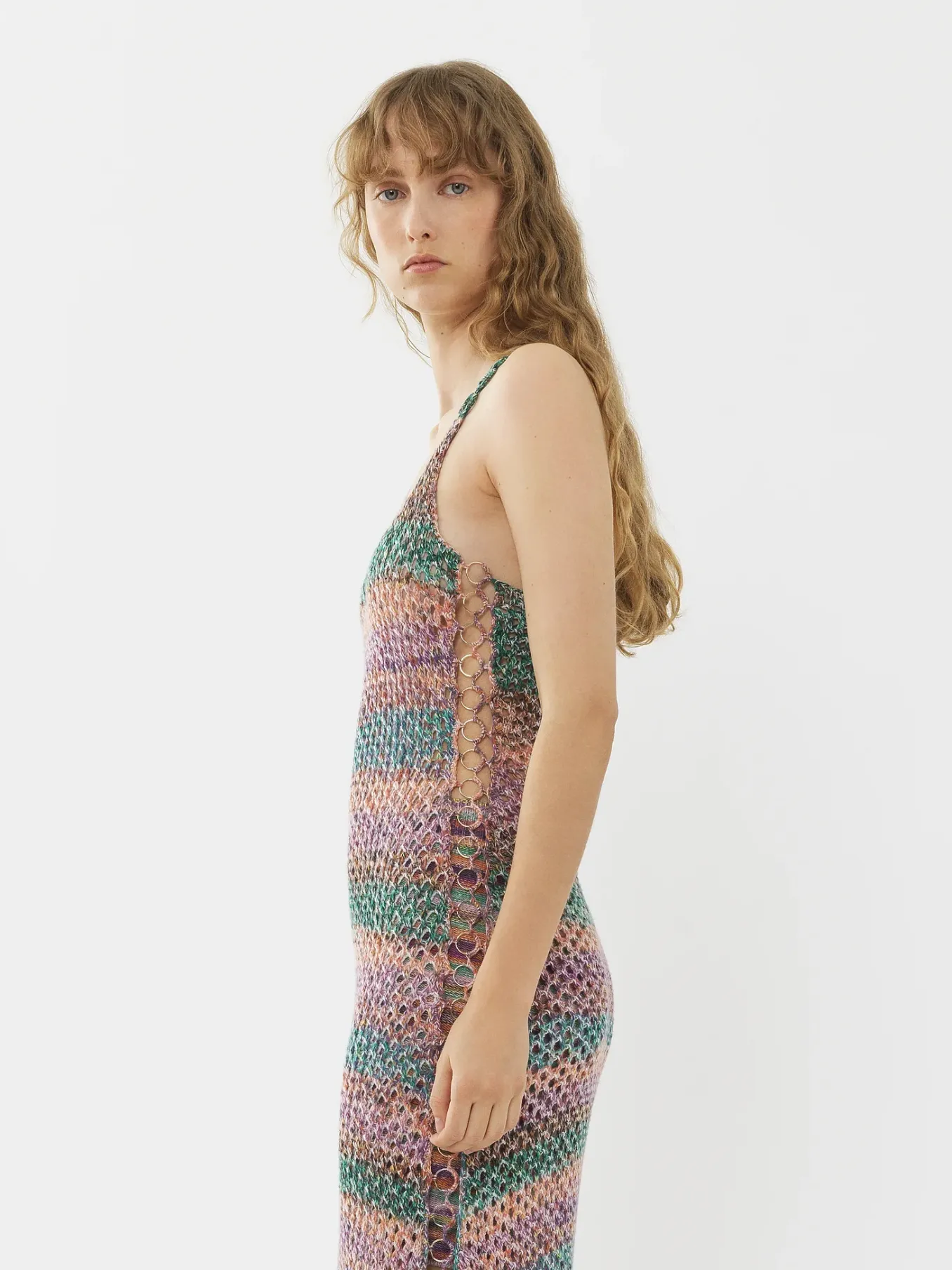 Robes-Chloé Robe Midi Sans Manches Multicolor Black 1