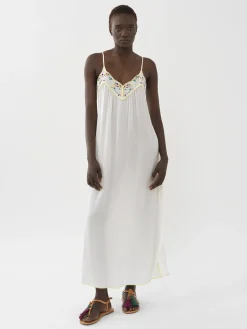 Vêtements-Chloé Robe Nuisette White Pink