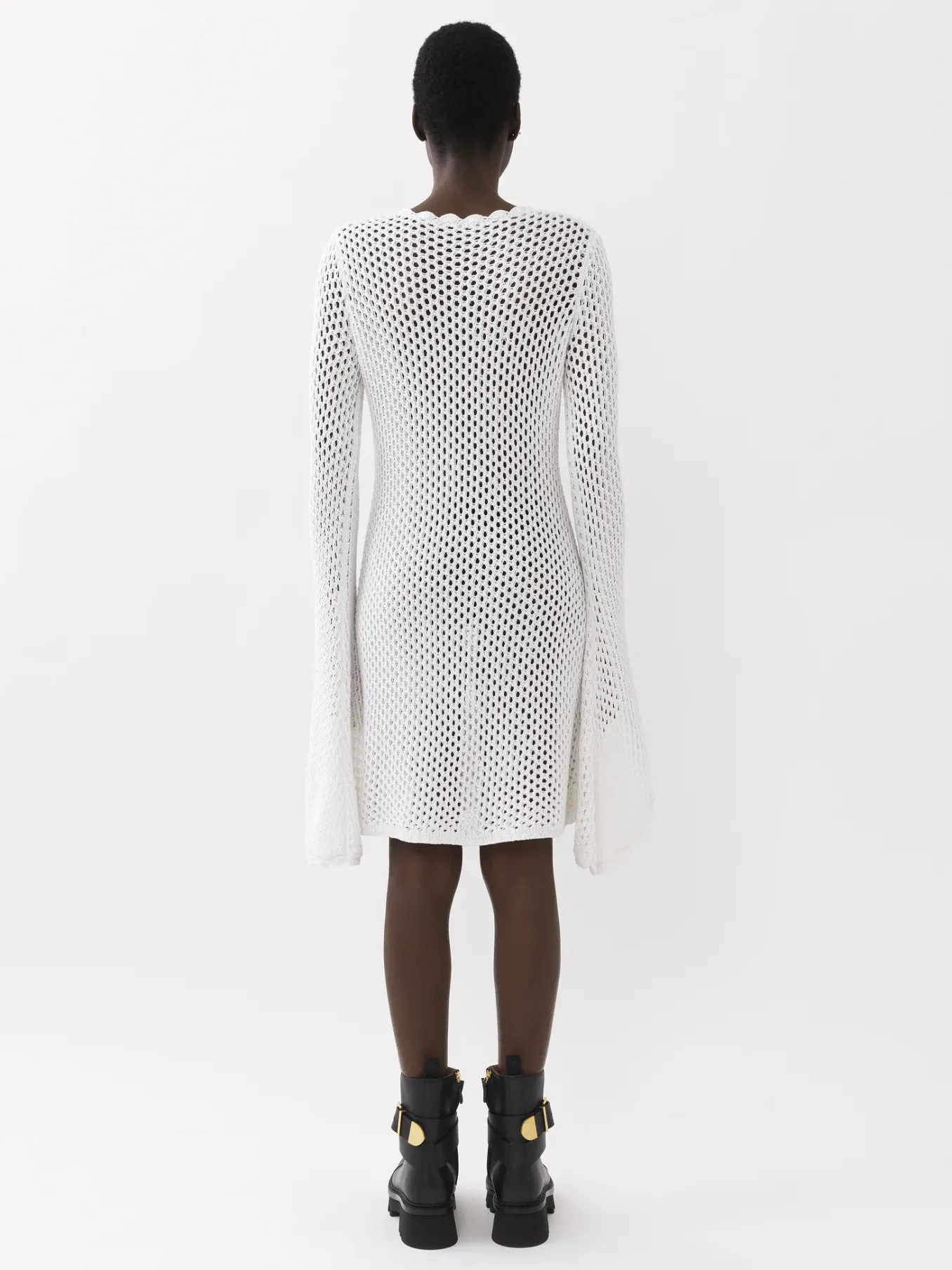 Robes-Chloé Robe Tunique Courte Iconic Milk