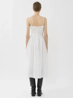 Robes-Chloé Robe Volantee Blanc